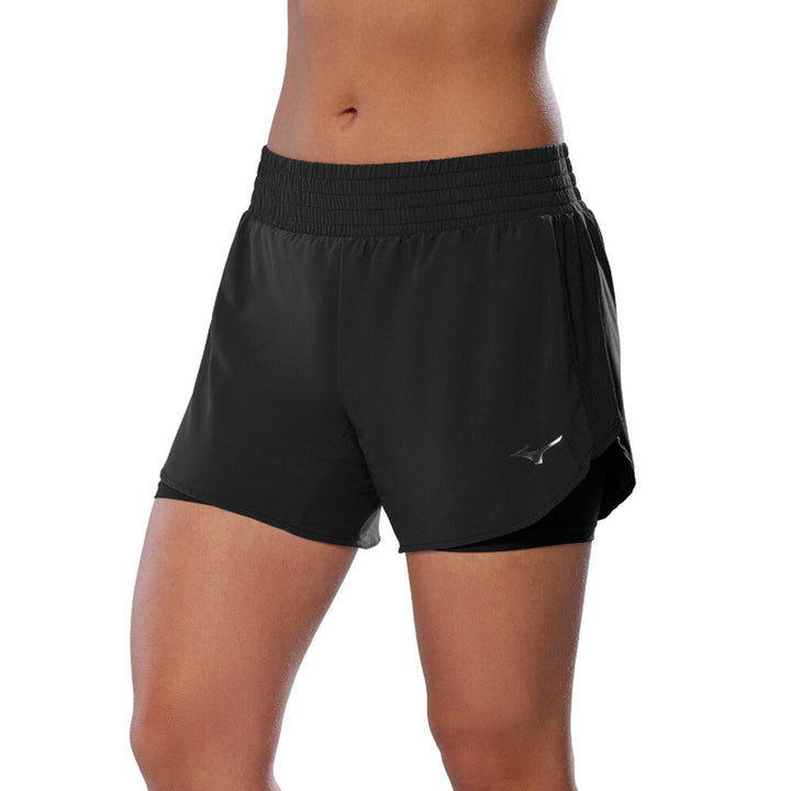 Mizuno 2 in 1 4.5" Running Short Womens | Black