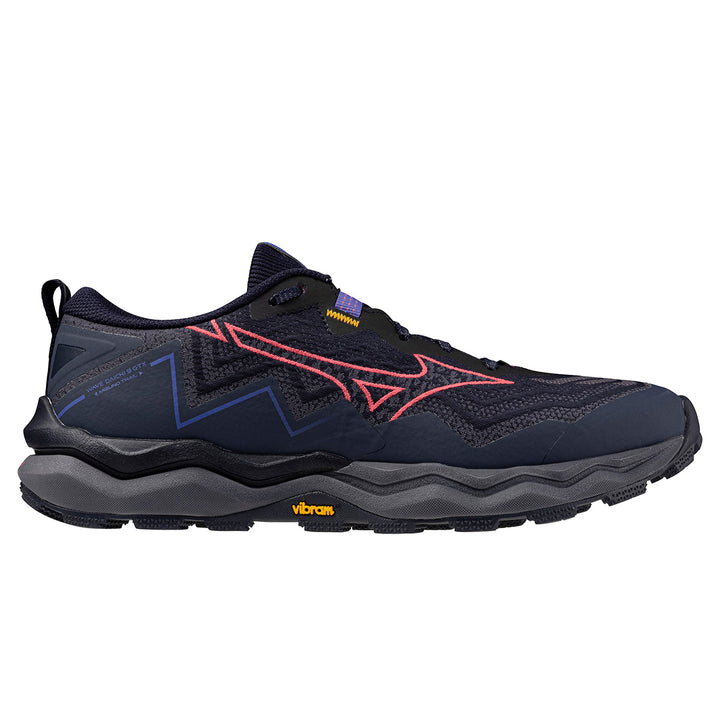 Mizuno Wave Daichi 9 GTX Womens | Baritone Blue/Calypso Coral/Iris Bloom