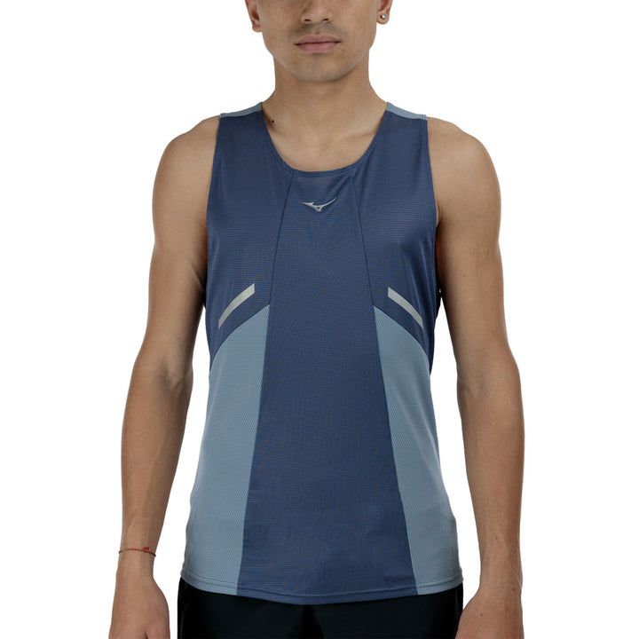 Mizuno Dryaeroflow Tank Mens | Vintage Indigo