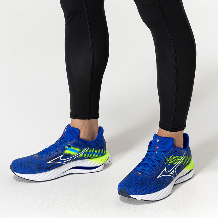 Mizuno Wave Inspire 21 Mens | Reflex Blue C/white/green Gecko