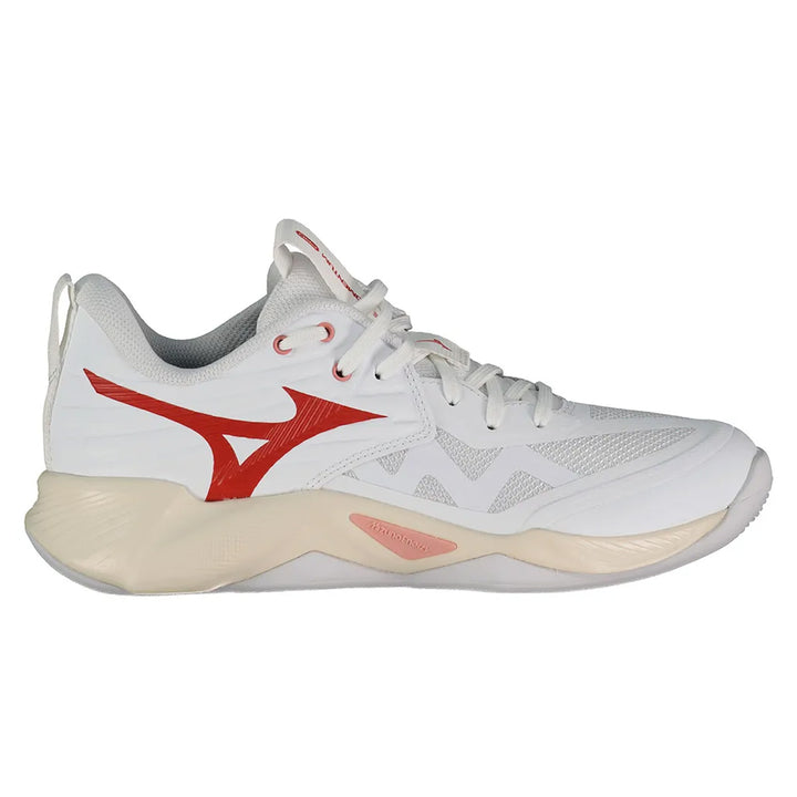 Mizuno Wave Momentum Pro Womens | White/rose Elegance/lava Falls