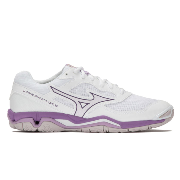 Mizuno Wave Phantom 3 Womens | White/patrician Purple/quince