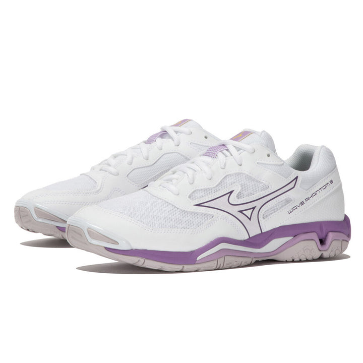Mizuno Wave Phantom 3 Womens | White/patrician Purple/quince