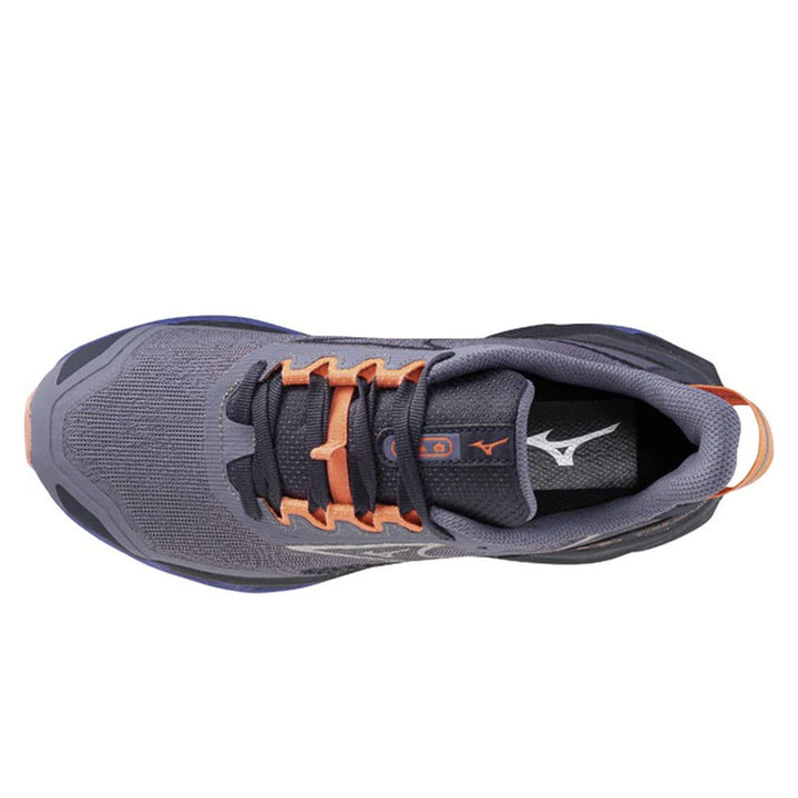 Mizuno Wave Mujin 11 Womens | Blue Granite/Silver/Striking Coral