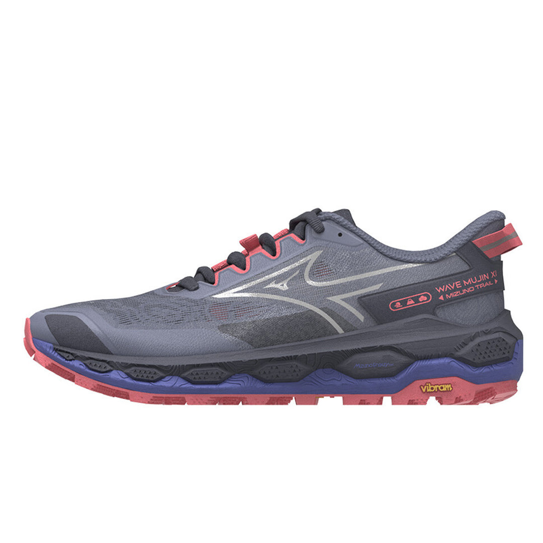 Mizuno Wave Mujin 11 Womens | Blue Granite/Silver/Striking Coral