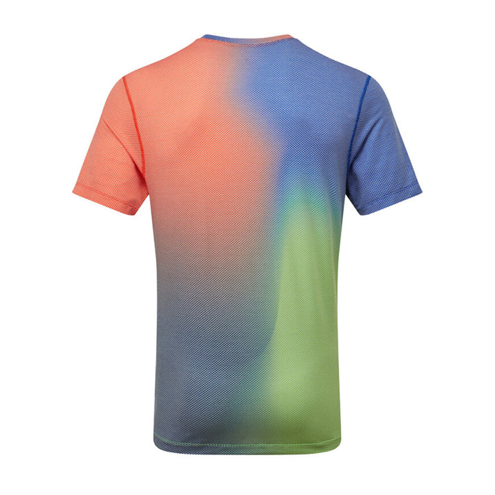 RonHill Tech Golden Hour T-Shirt Men's | Dark Cobalt Merge