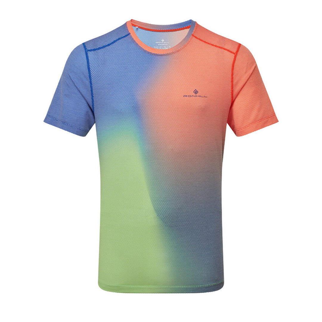RonHill Tech Golden Hour T-Shirt Men's | Dark Cobalt Merge