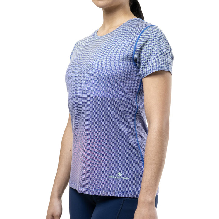 RonHill Tech Golden Hour T-Shirt Women's | Classic Blue Refraction