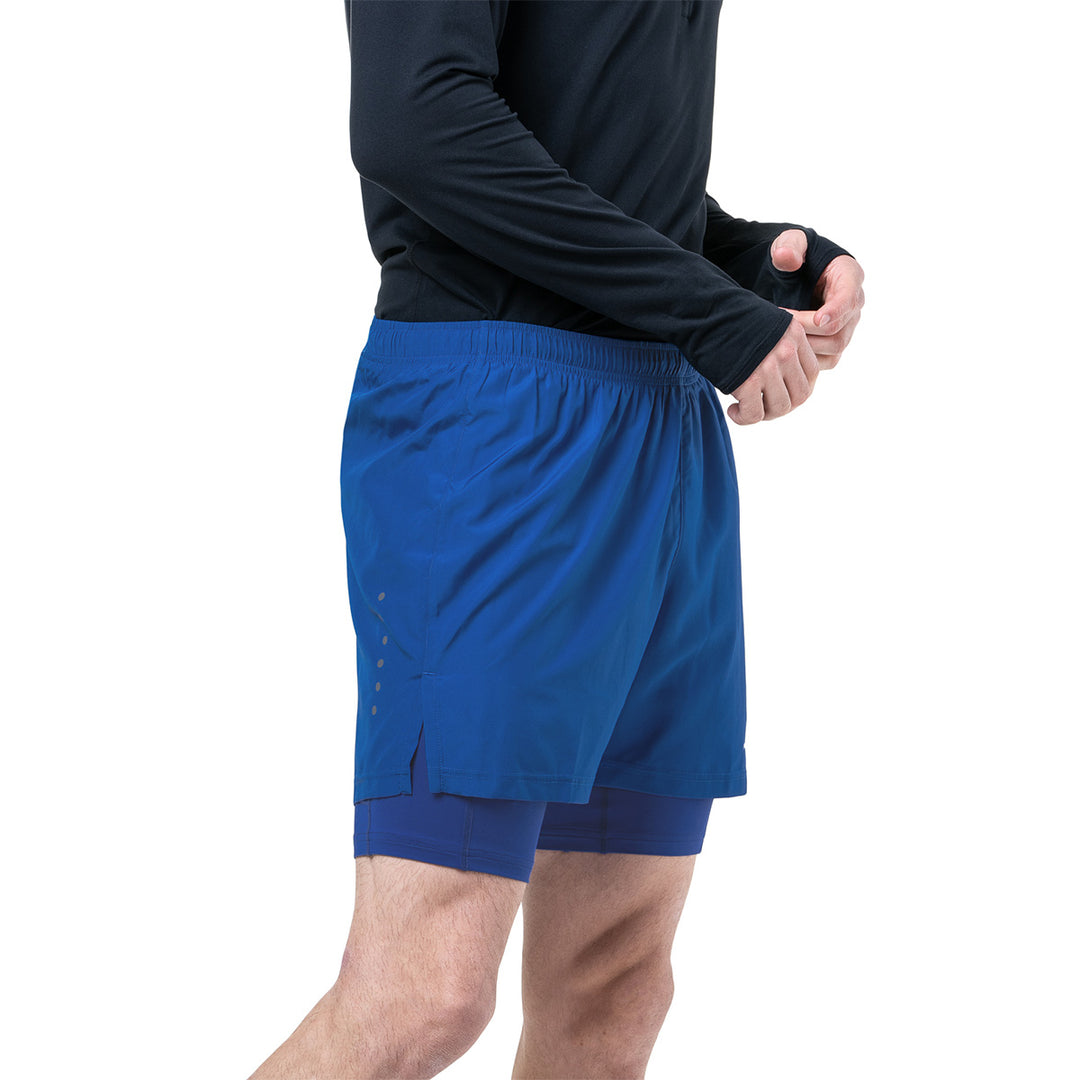 Ronhill Core Twin Short Mens | Drkcobalt/Brightwhite