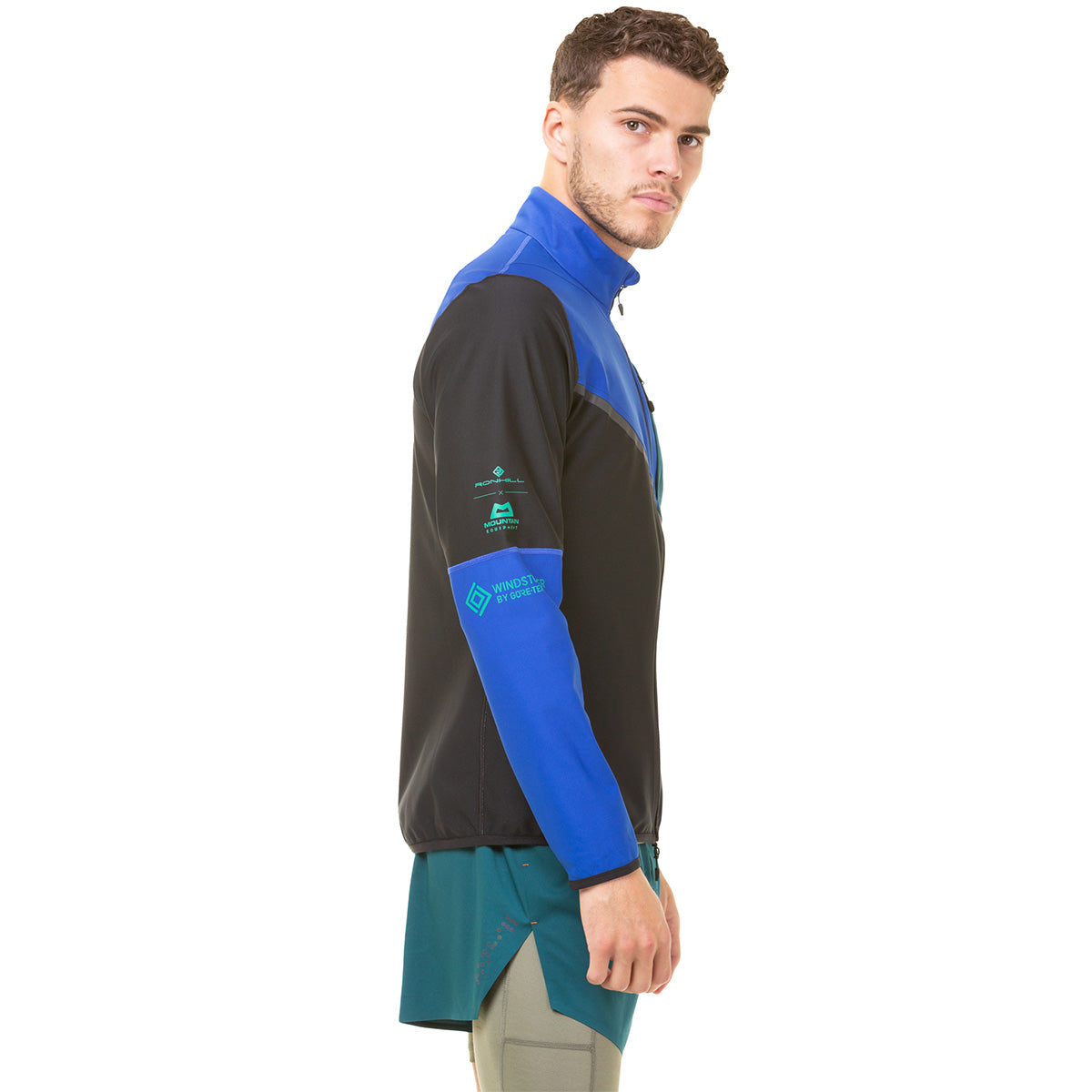 Ronhill Tech Gore Tex Windstopper Jacket Mens Black cobalt