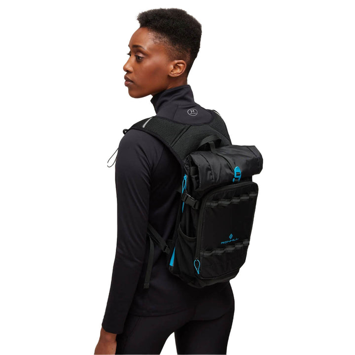 Ronhill Commuter Vest | Black/cyan