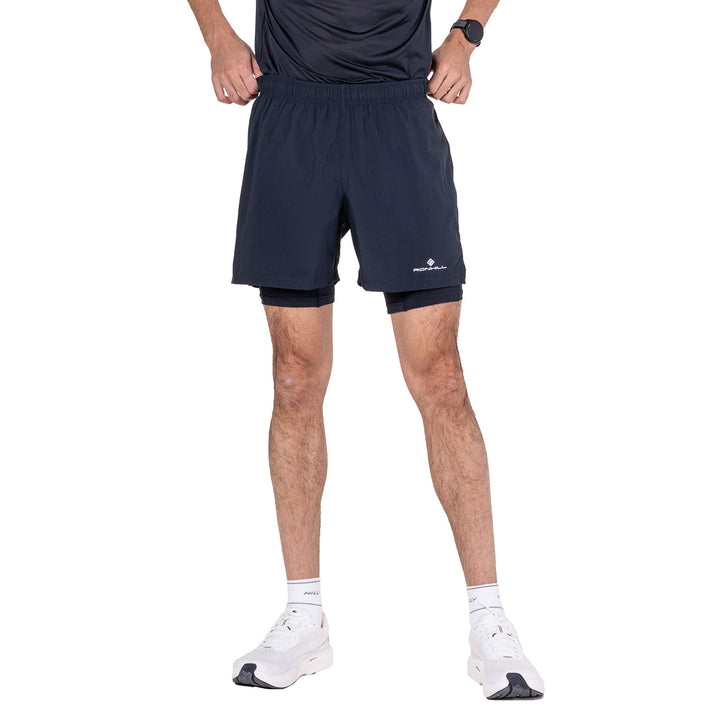 Ronhill Core 5" 2 In 1 Short Mens | Black