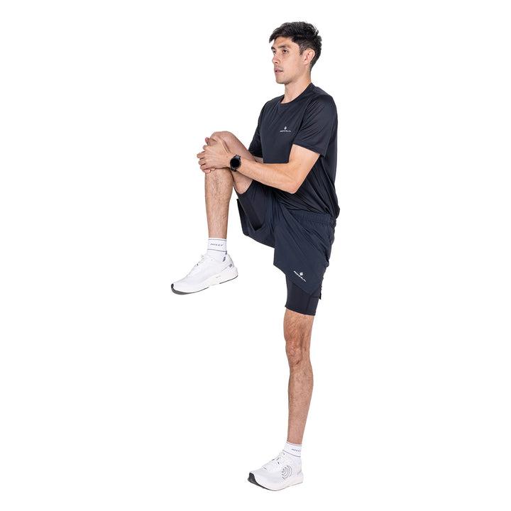 Ronhill Core 5" 2 In 1 Short Mens | Black
