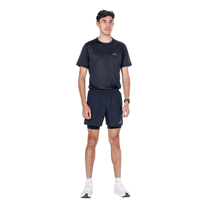 Ronhill Core 5" 2 In 1 Short Mens | Black