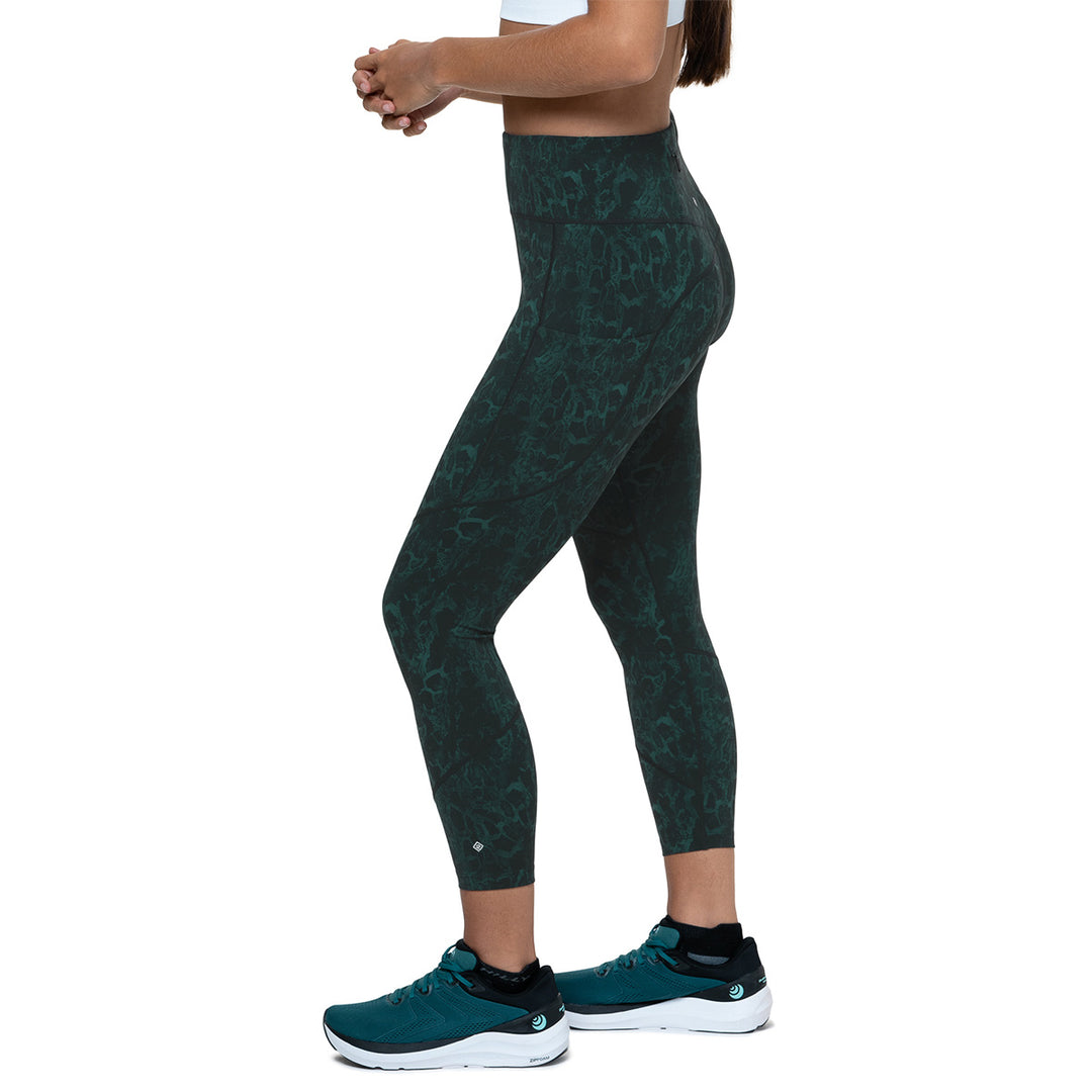 Ronhill Tech Crop Tight Womens | Seaweed Medusa