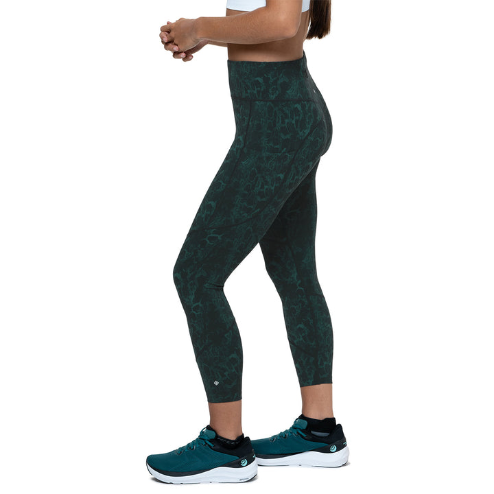 Ronhill Tech Crop Tight Womens | Seaweed Medusa