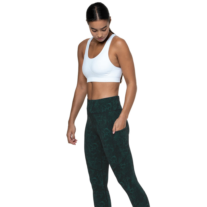 Ronhill Tech Crop Tight Womens | Seaweed Medusa