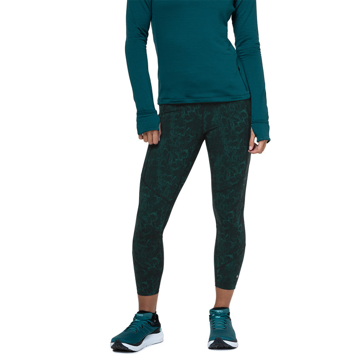 Ronhill Tech Crop Tight Womens | Seaweed Medusa