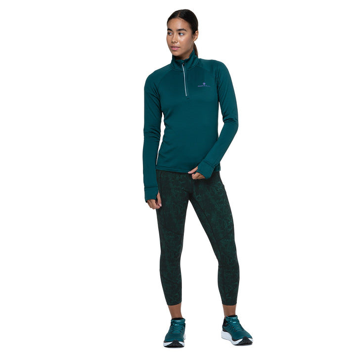 Ronhill Tech Crop Tight Womens | Seaweed Medusa