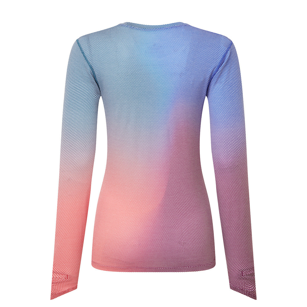 Ronhill Tech Golden Hour Long Sleeve Tee Womens | Blue Violet Merge Violet
