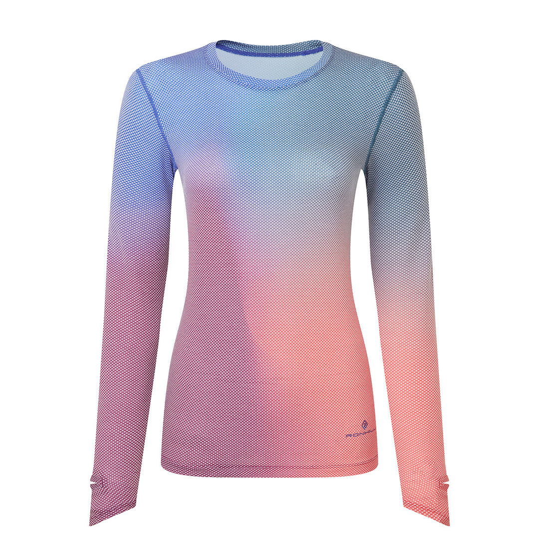 Ronhill Tech Golden Hour Long Sleeve Tee Womens | Blue Violet Merge Violet