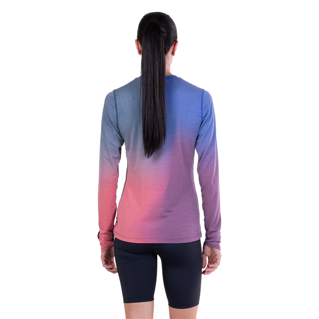Ronhill Tech Golden Hour Long Sleeve Tee Womens | Blue Violet Merge Violet