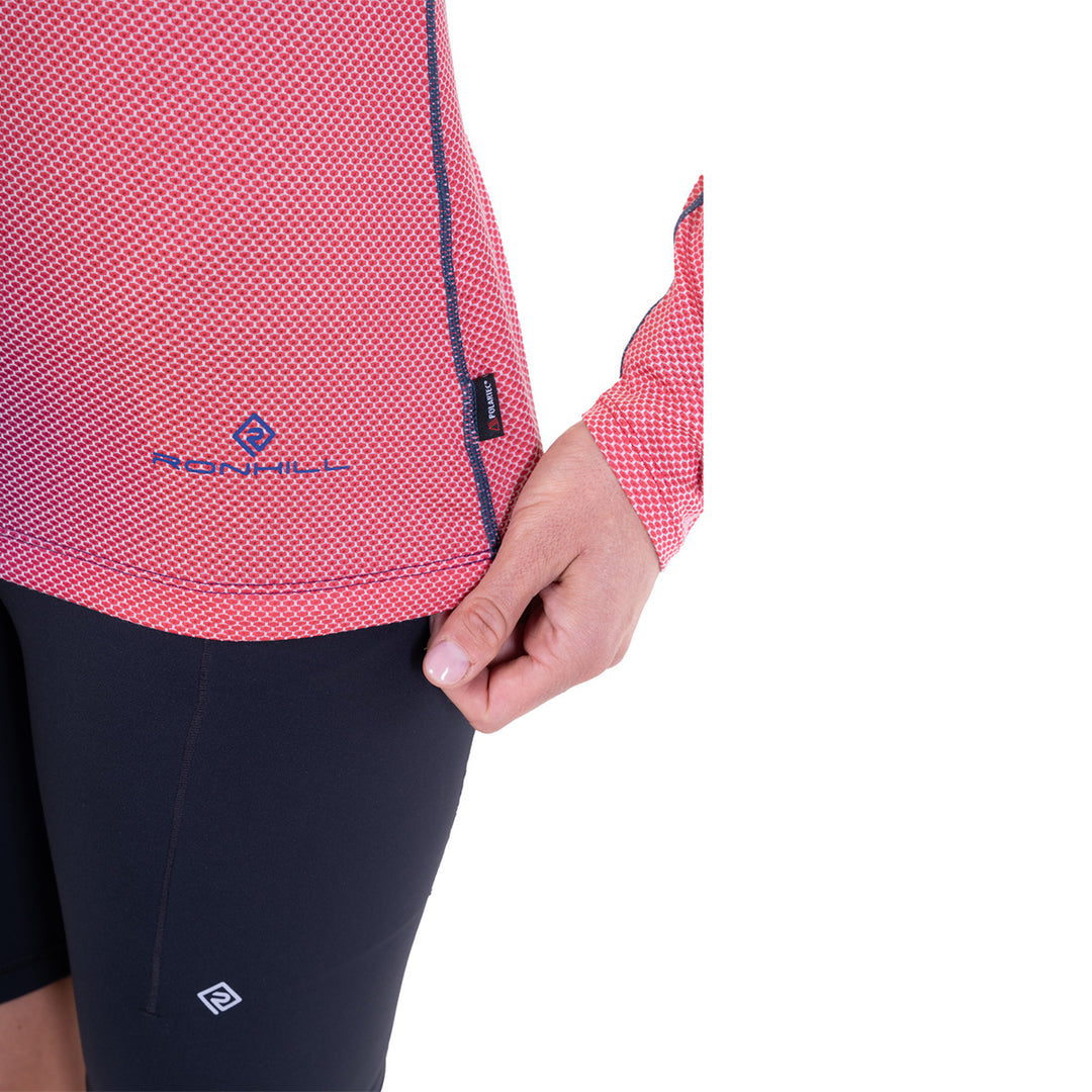 Ronhill Tech Golden Hour Long Sleeve Tee Womens | Blue Violet Merge Violet