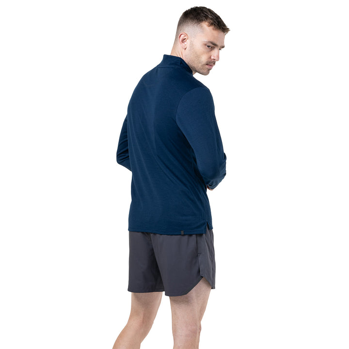 Ronhill Tech Merino 1/2 Zip Mens | Dark Navy/Oxide