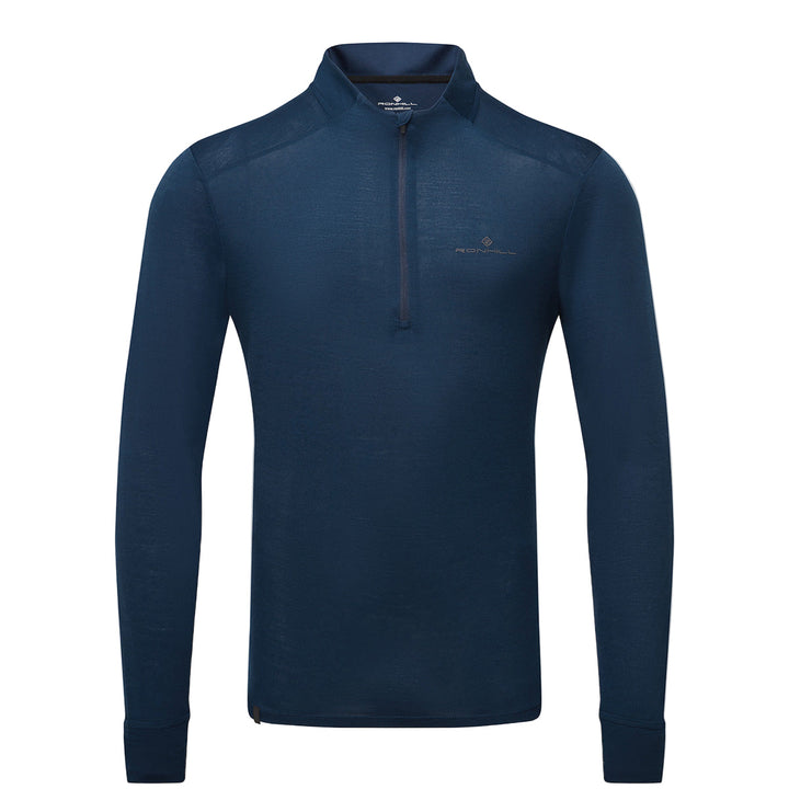 Ronhill Tech Merino 1/2 Zip Mens | Dark Navy/Oxide
