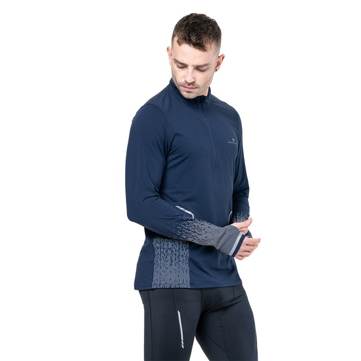 Ronhill Tech Reflect 1/2 Zip Mens | Dark Navy/Reflect