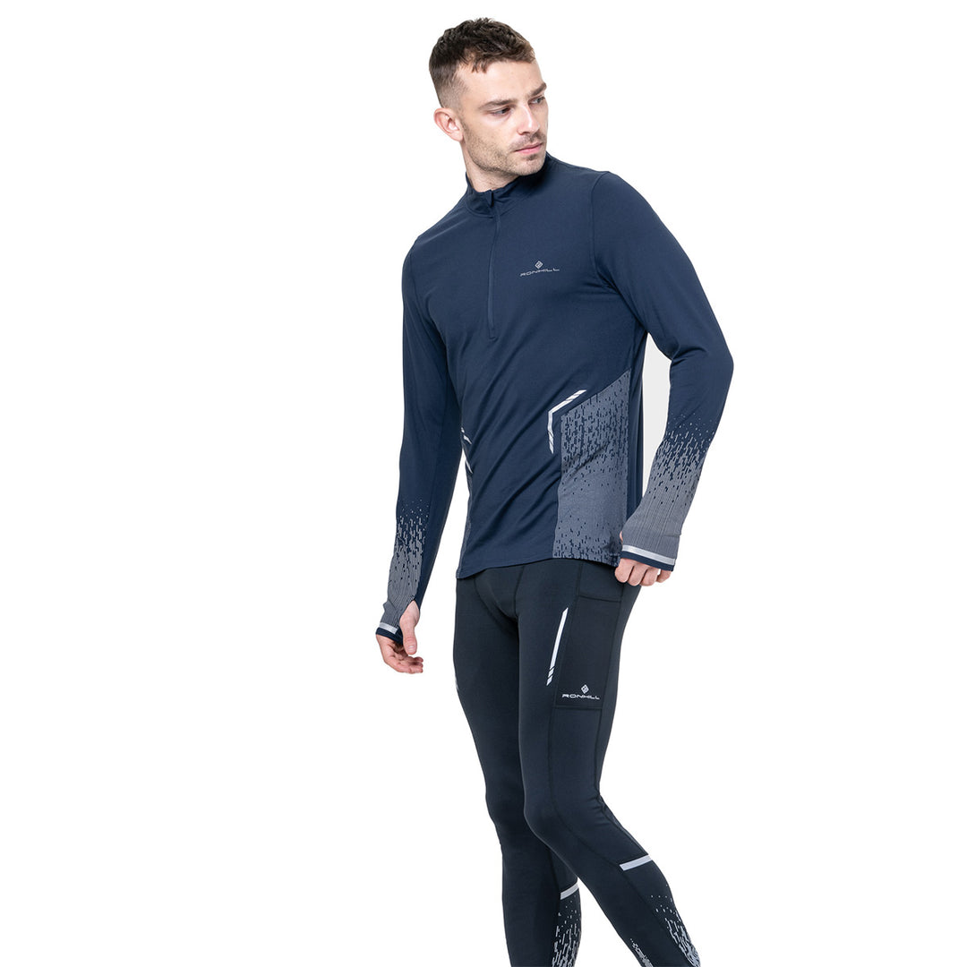 Ronhill Tech Reflect 1/2 Zip Mens | Dark Navy/Reflect