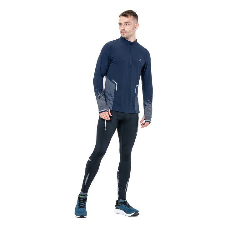 Ronhill Tech Reflect 1/2 Zip Mens | Dark Navy/Reflect