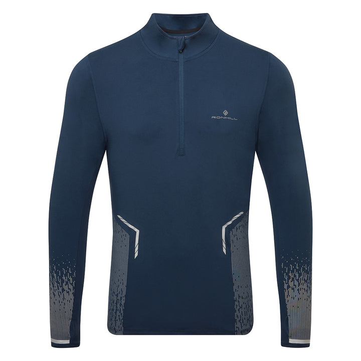 Ronhill Tech Reflect 1/2 Zip Mens | Dark Navy/Reflect