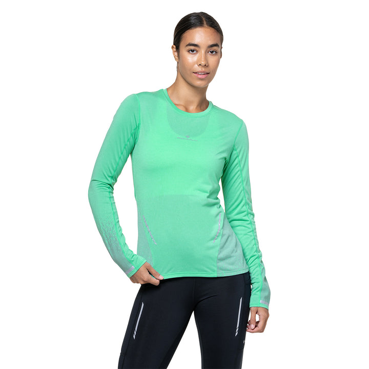 Ronhill Tech Reflect Long Sleeve Tee Womens | Florida Marl/Reflect