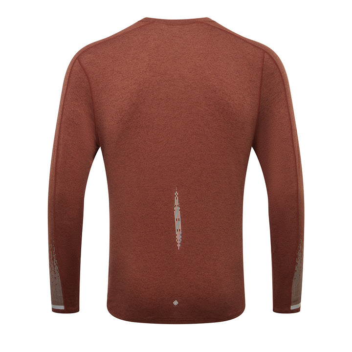 Ronhill Tech Reflect Long Sleeve Tee Mens | Chestnut Marl/Reflect