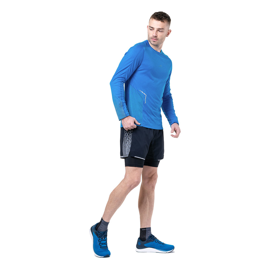 Ronhill Tech Reflect Long Sleeve Tee Mens | Elecbluemarl/Reflect