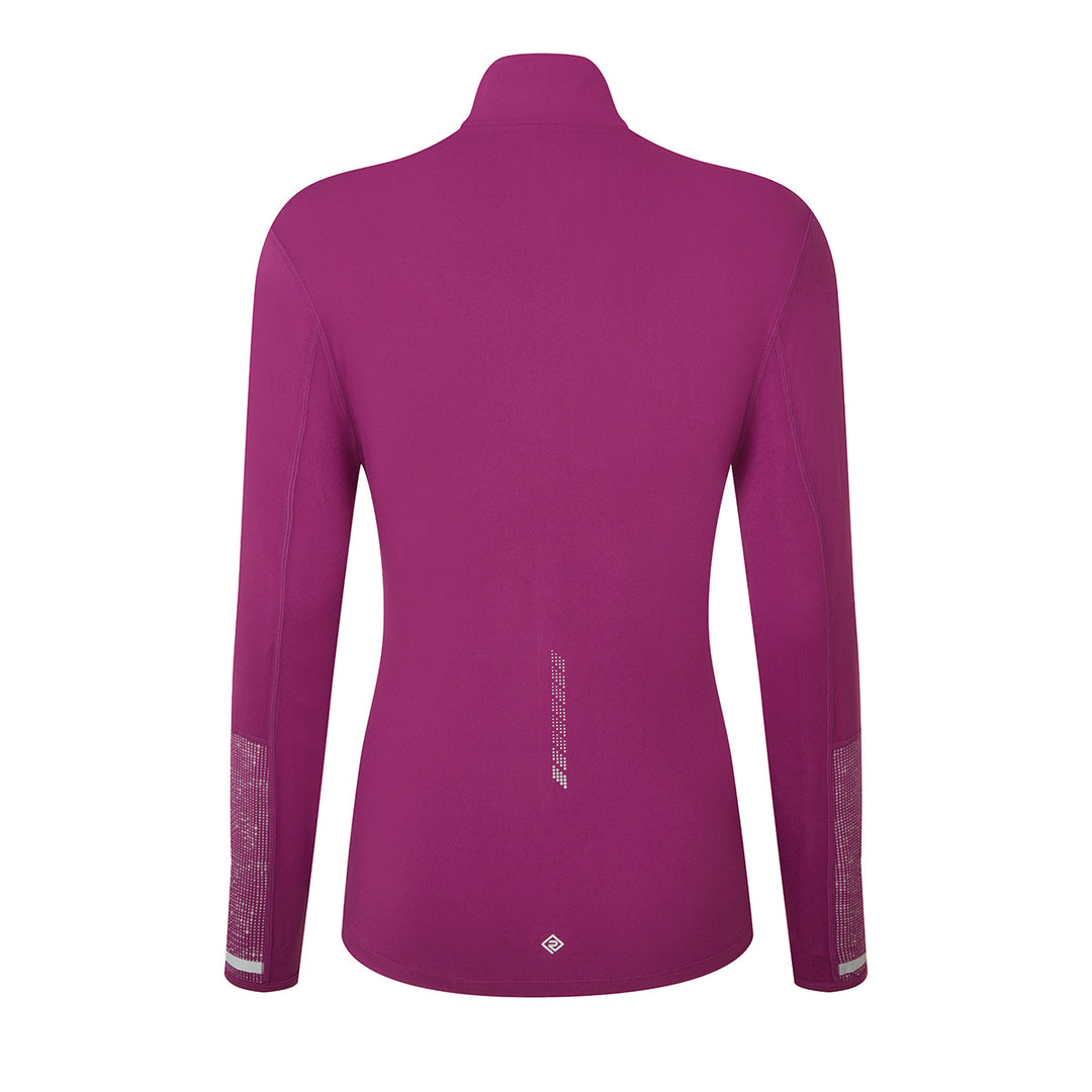 Ronhill Tech Reflect 1/2 Zip Womens | Blackcurrant/reflect