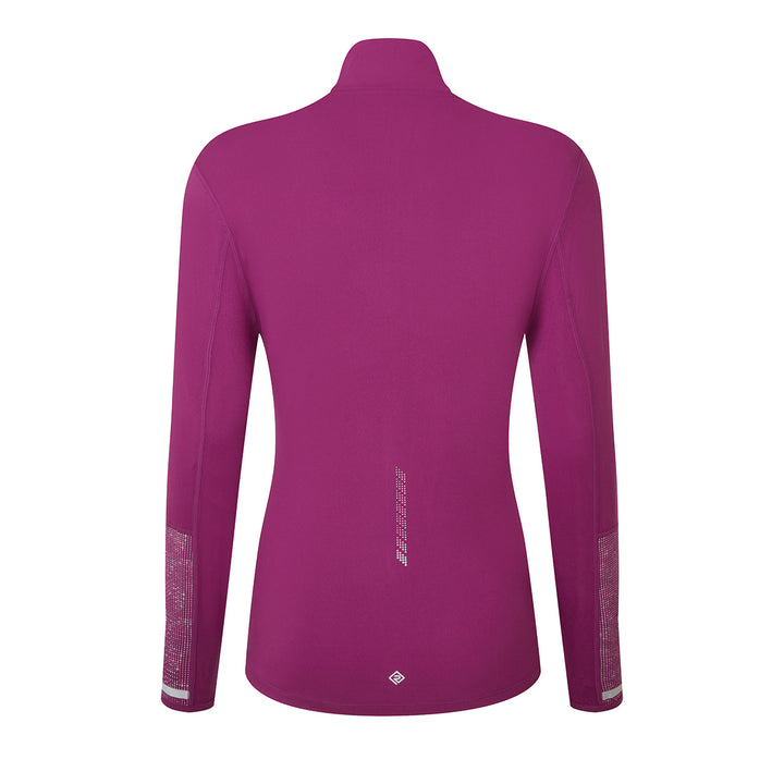 Ronhill Tech Reflect 1/2 Zip Womens | Blackcurrant/reflect
