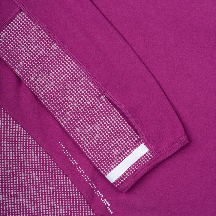Ronhill Tech Reflect 1/2 Zip Womens | Blackcurrant/reflect