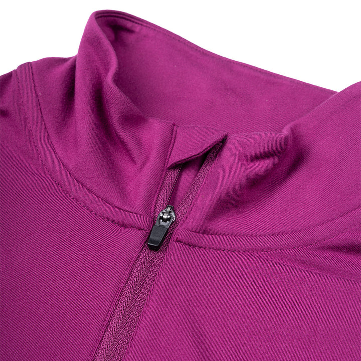 Ronhill Tech Reflect 1/2 Zip Womens | Blackcurrant/reflect