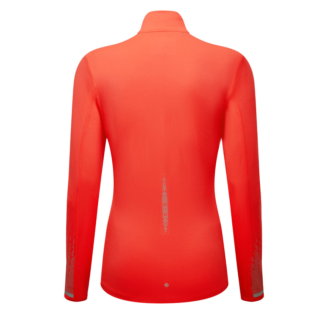 Ronhill Tech Reflect 1/2 Zip Womens | Hot Coral/Reflect
