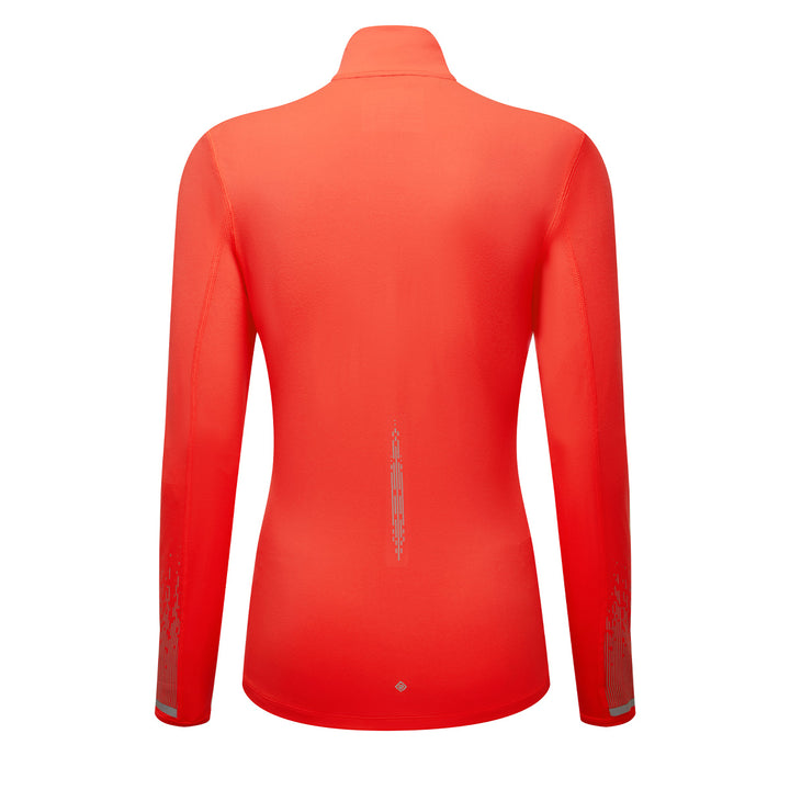 Ronhill Tech Reflect 1/2 Zip Womens | Hot Coral/Reflect