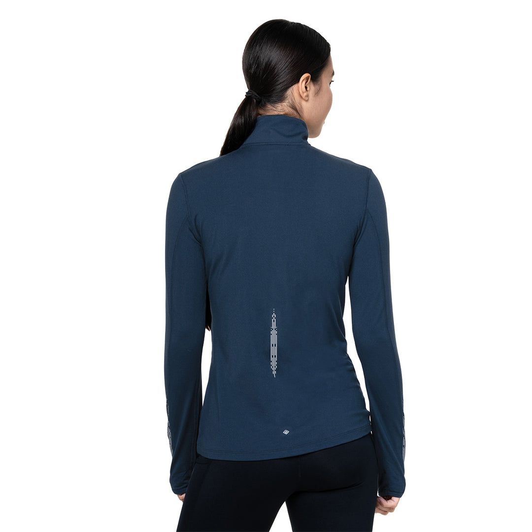 Ronhill Tech Reflect 1/2 Zip Womens | Dark Navy/Reflect
