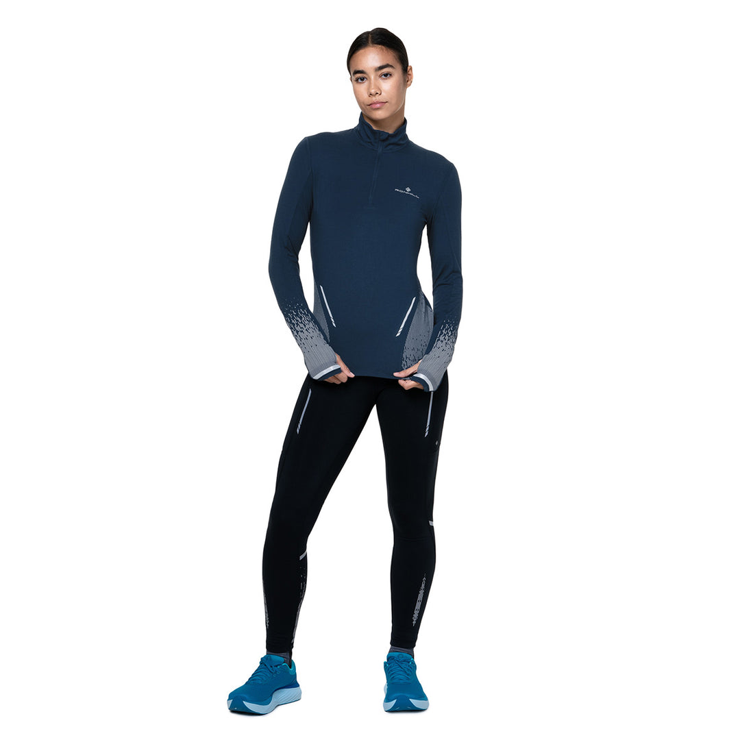 Ronhill Tech Reflect 1/2 Zip Womens | Dark Navy/Reflect