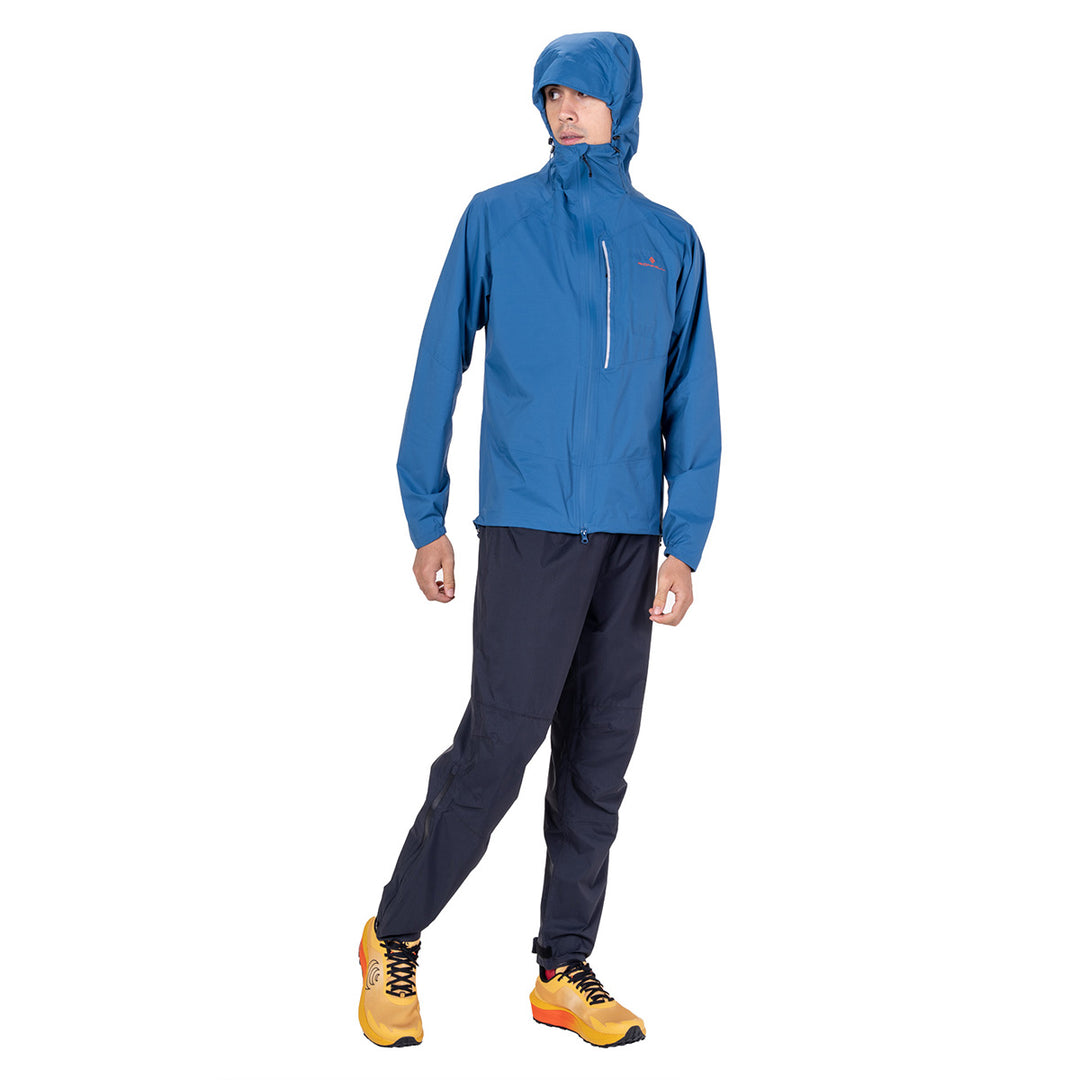 Ronhill Tech Storm Jacket Mens | Glacier/ronhill Red