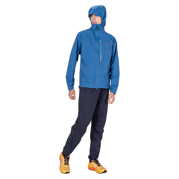Ronhill Tech Storm Jacket Mens | Glacier/ronhill Red