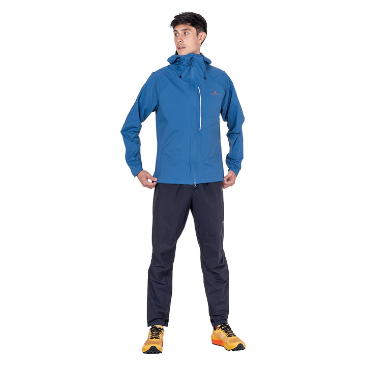 Ronhill Tech Storm Jacket Mens | Glacier/ronhill Red