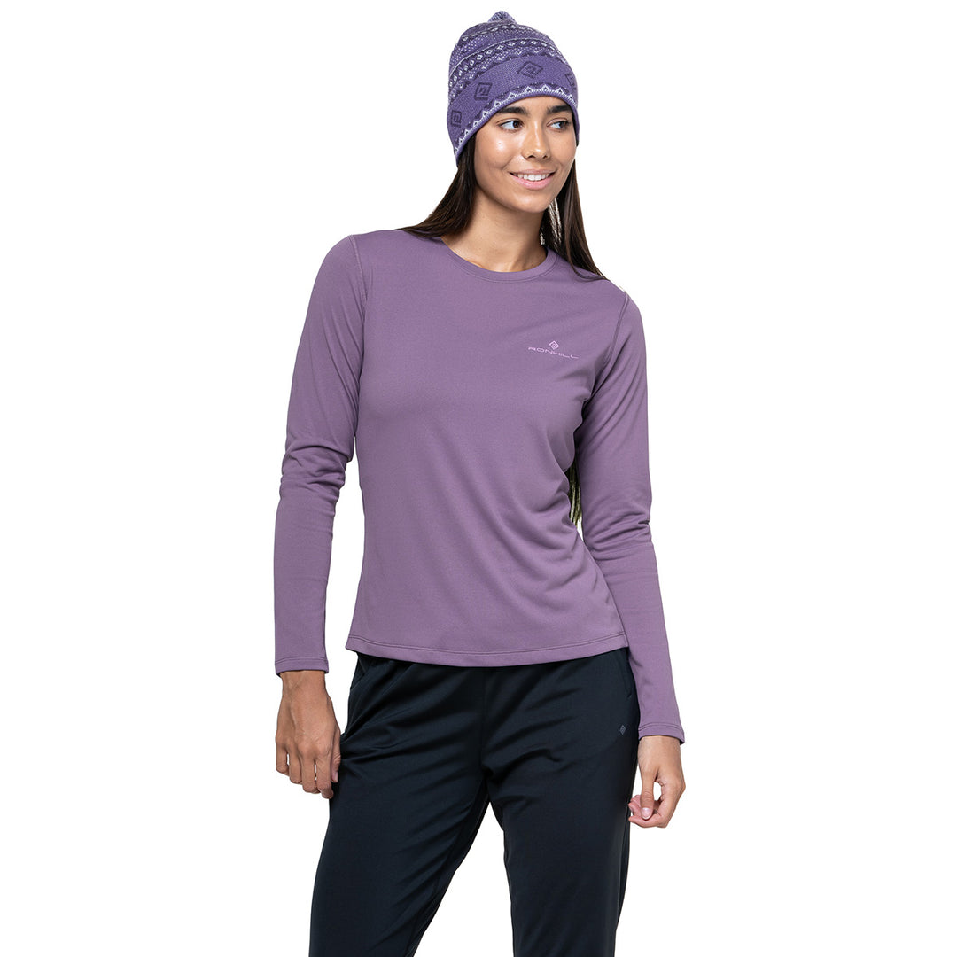 Ronhill Core Longsleeve Tee Womens | Dark Iris/Iris