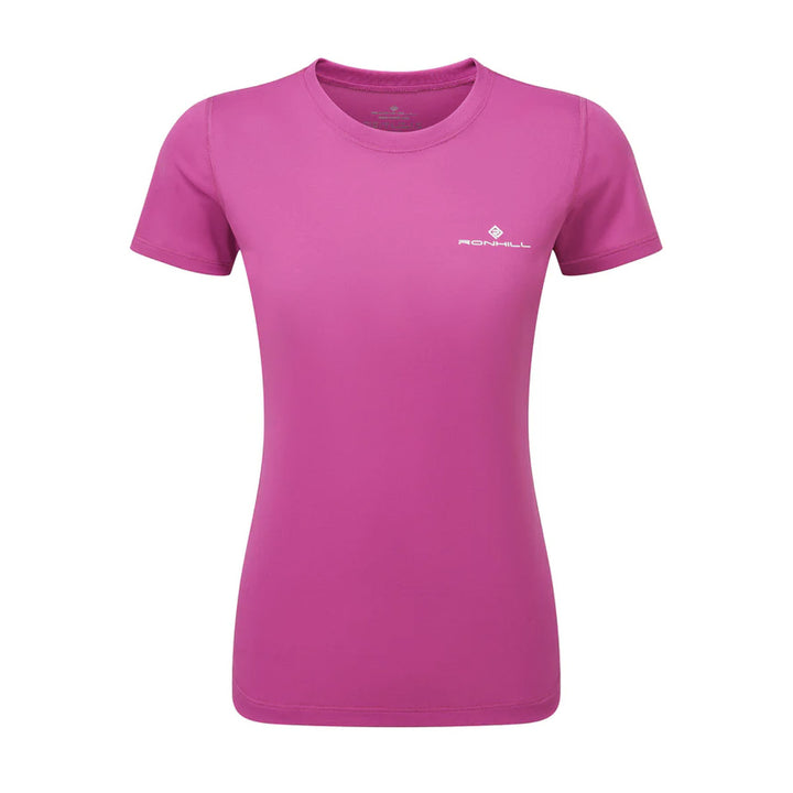 Ronhill Core Short Sleeve Tee Womens | Razzmataz/Bright White