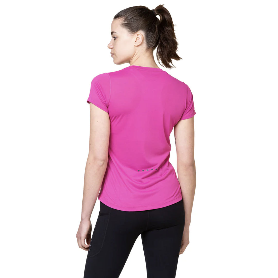 Ronhill Core Short Sleeve Tee Womens | Razzmataz/Bright White